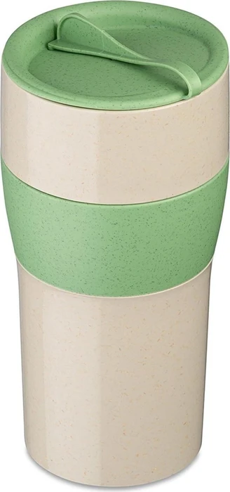 koziol Aroma To Go XL Isolierbecher 700ml nature desert sand/nature leaf green