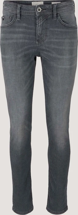Tom Tailor Slim Piers Jeans mit Bio-Baumwolle Jeans used dark stone grey denim (Herren)