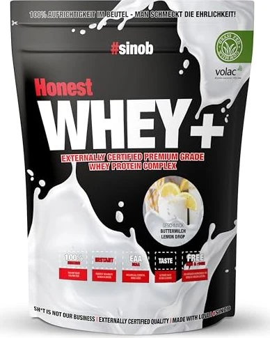 Sinob Honest Whey+ Buttermilch Lemon Drop 820g