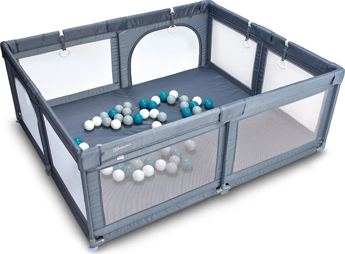 BabyGo Playpark Laufgitter grau (7701)