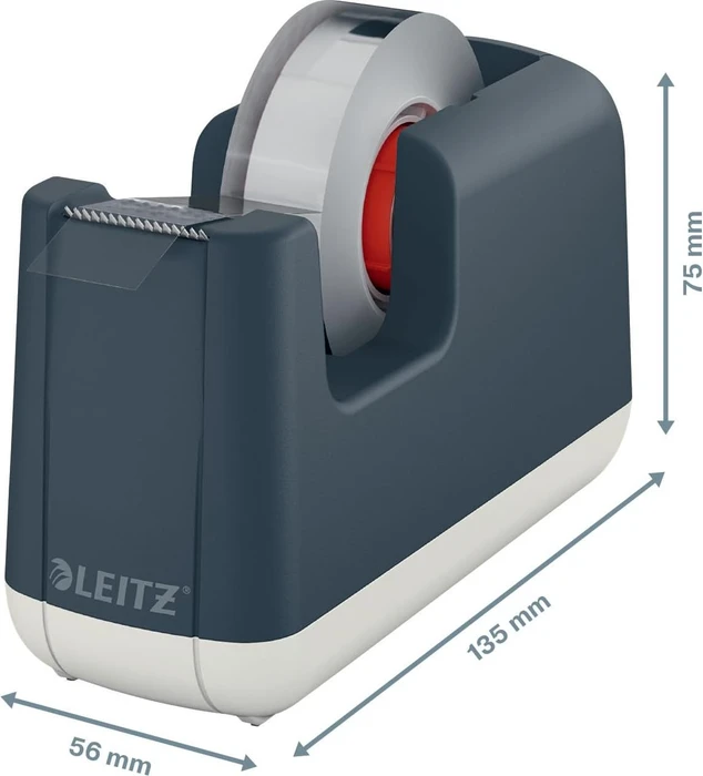 Leitz Cosy grau/weiß, Klebeband-Abroller, 19mm/33m, 1 Stück