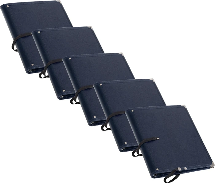 Classic Cantabile Notenmappe Deluxe blau, 5 Stück