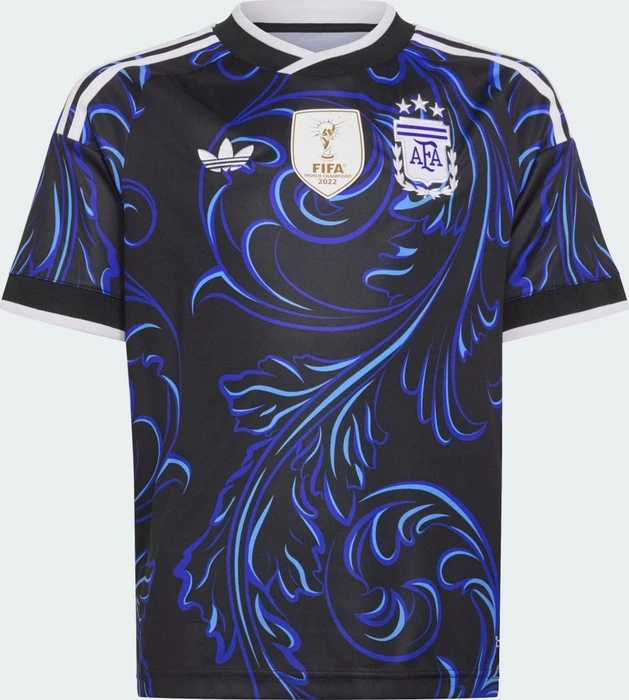 adidas FIFA WM 2026 Argentinien Auswärtstrikot kurzarm black/lucid blue/blue burst (Junior)