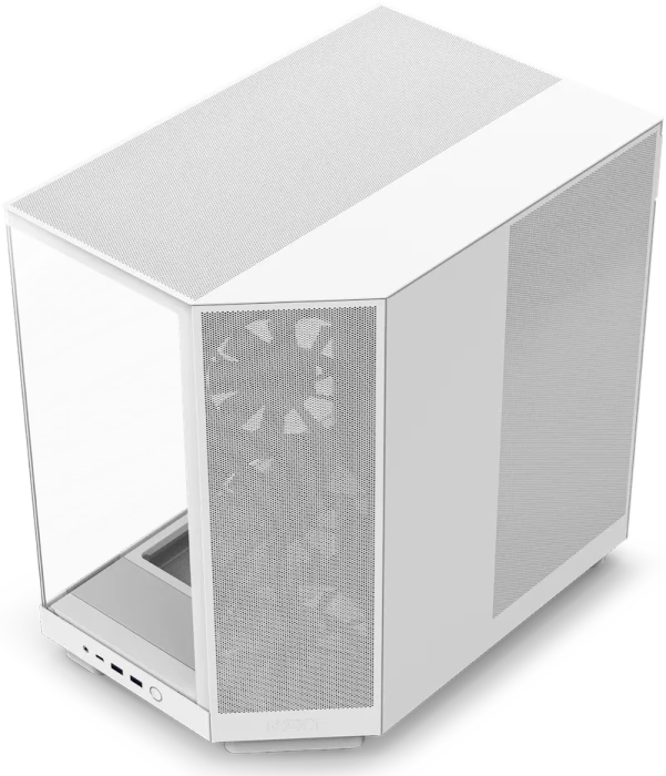 NZXT H6 Flow White, weiß, Glasfenster
