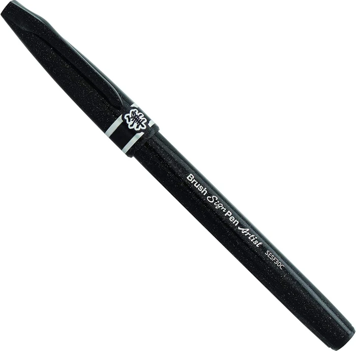 Pentel Brush Sign Pen Artist SESF30C schwarz, 12er-Pack