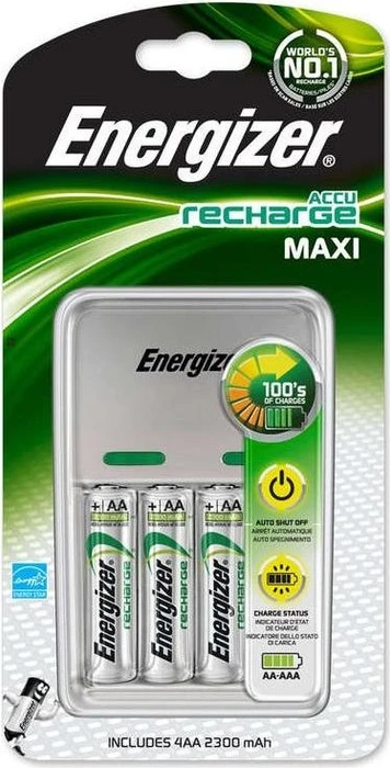 Energizer Compact Ladegerät inkl. 4x Mignon AA NiMH Akkus 2450mAh