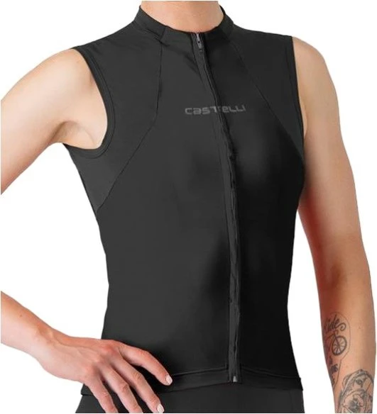 Castelli Sole Sleeveless Trikot ärmellos schwarz (Damen)