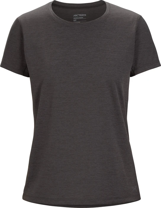Arc'teryx Teama Funktionsshirt kurzarm black heather (Damen)