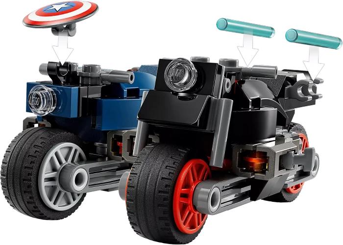 LEGO Marvel Super Heroes Spielset - Black Widows & Captain Americas Motorräder
