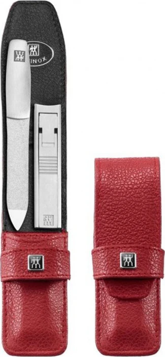 Zwilling Twinox Taschen-Etui Maniküre/Pediküre-Set rot 2-teilig