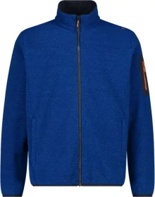 CMP Fleece Jacquard Knit Tech Rautenmuster Jacke zaffiro (Herren)