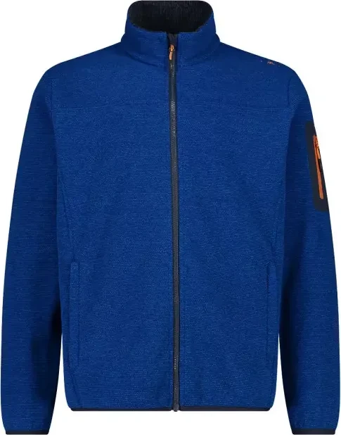 CMP Fleece Jacquard Knit Tech Rautenmuster Jacke zaffiro (Herren)