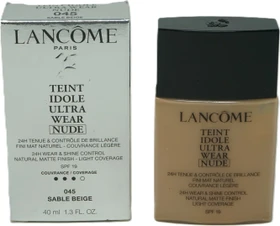 Lancôme Teint Idole Ultra Wear Nude Foundation 045 Sable Beige LSF19, 40ml