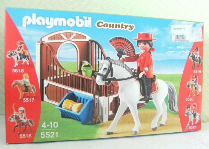 playmobil Country Andalusier mit weiß-brauner Pferdebox