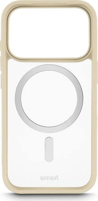 Hama Handyhülle Frame Protect magnetisch für Apple iPhone 17 Pro transparent/beige