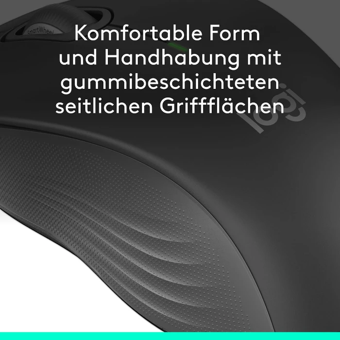 Logitech Signature M550 Large, Graphite, Logi Bolt, USB/Bluetooth