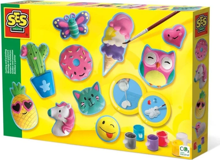 Ses Creative Gießen und Anmalen Fröhliche Figuren