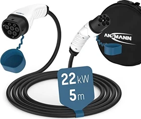 Ansmann Autoladekabel Typ 2, 22kW, 5m