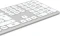 Hama WK-550 Multi-Device-Tastatur, grau/weiß, USB/Bluetooth, DE Vorschaubild