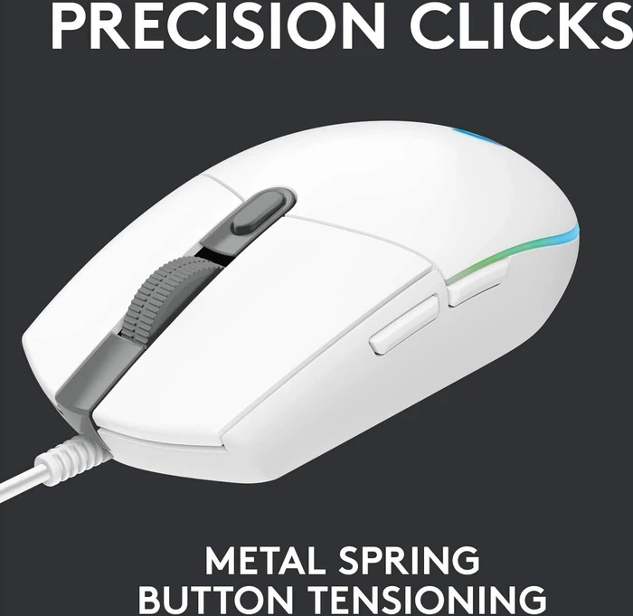 Logitech G203/G102 Lightsync weiß, USB