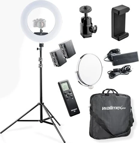 Walimex pro LED Ringleuchte Medow 960 Pro Set