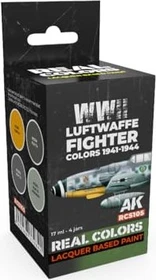 AK-Interactive 2nd Gen Real Colors Luftwaffe Fighter Colors 1941-1944 Farbset, 4-tlg.