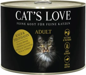 Cat's Love Mix Kalb und Truthahn mit Katzenminze, 1.20kg (6x 200g)