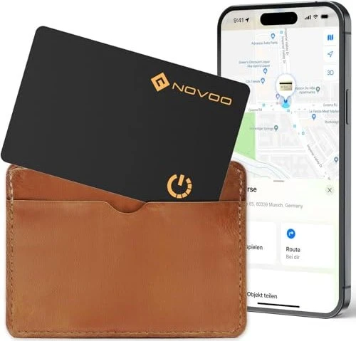 Novoo Wallet Tracker schwarz