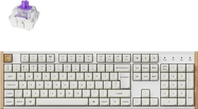 Keychron K10 HE Wireless, Special Edition ISO White, LEDs RGB, Gateron 2.0 Magnetic Nebula, USB/Bluetooth, UK
