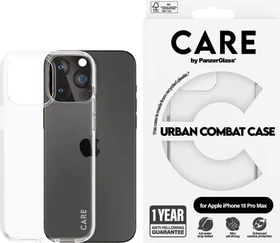 PanzerGlass Care Flagship Case Urban Combat für Apple iPhone 15 Pro Max transparent