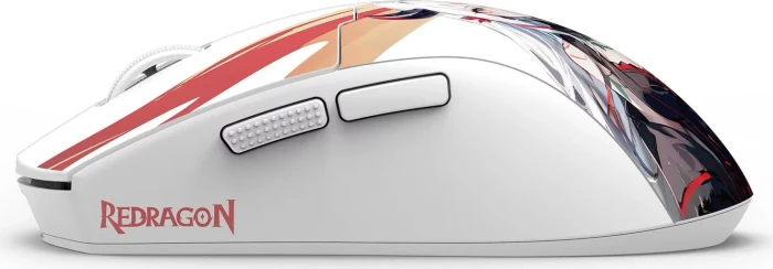 Redragon K1NG Max M918 1KHz Wireless, weiß/Motiv, USB/Bluetooth