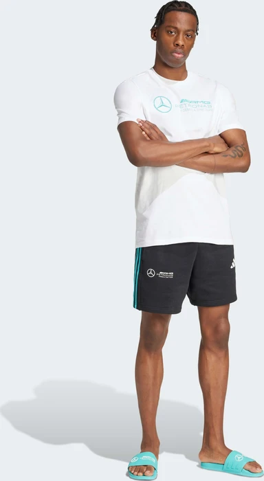 adidas Mercedes AMG Petronas Formula One Team DNA Graphic T-Shirt kurzarm white/semi mint rush (Herren)