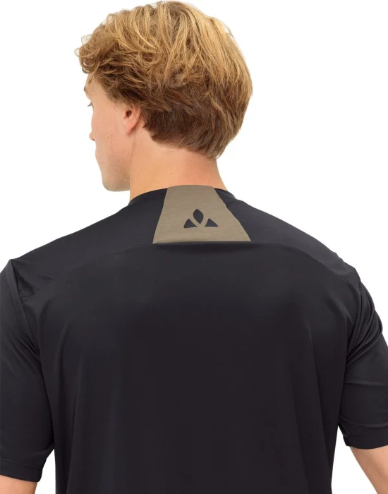 Vaude Qimsa Logo Funktionsshirt kurzarm schwarz (Herren)