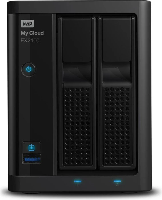 Western Digital My Cloud EX2100 4TB, 1GB RAM, 2x RJ-45 1000Base-T, 2x USB-A 3.0