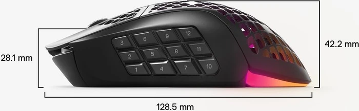SteelSeries Aerox 9 Wireless schwarz, USB/Bluetooth