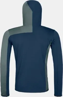 Ortovox Fleece Light Grid Hooded Funktionsjacke deep ocean (Herren)
