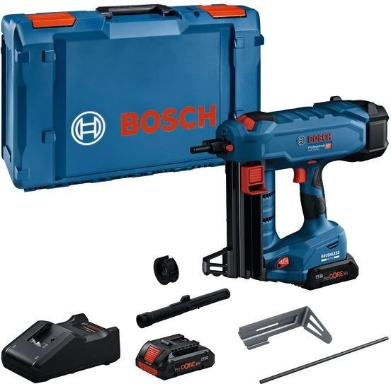 Bosch Professional GNB 18V-40 Akku-Nagler inkl. L-Boxx + 2 Akkus 4.0Ah