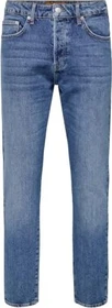 ONLY & SONS Tapered Mid Yoke Jeans medium blue denim (Herren)