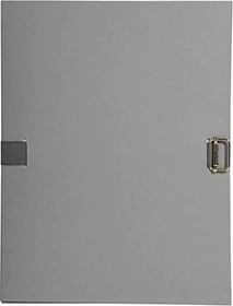 Exacompta Dokumenten Ordnungsmappe aus 2.7mm Karton mit dehnbarem Rücken, A4, grau