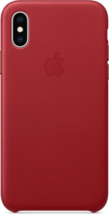 Apple Leder Case für iPhone XS rot