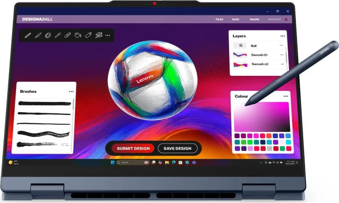 Lenovo IdeaPad 5 2-in1 14IPH11, Cosmic Blue, Core Ultra 7 355, 16GB RAM, 512GB SSD, DE