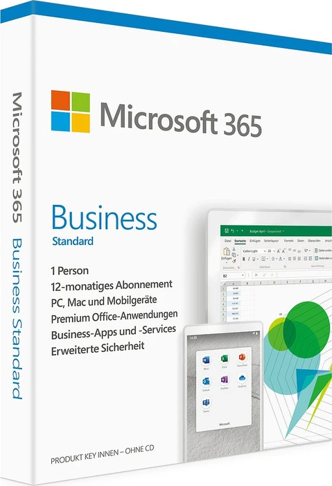 Microsoft 365 Business Standard, 1 Jahr, ESD (deutsch) (PC/MAC)