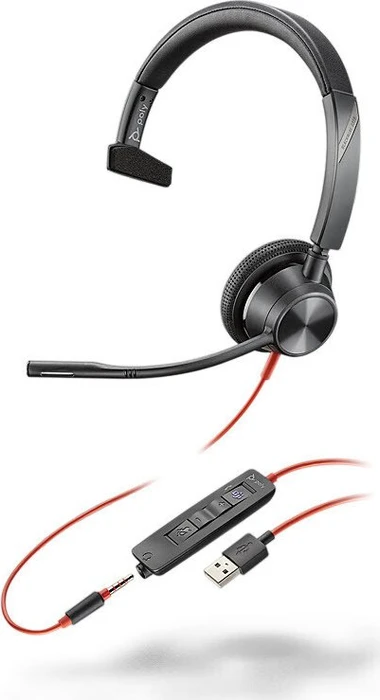Poly Blackwire 3315, Microsoft, USB-A