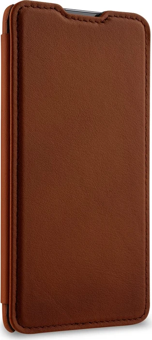 Stilgut Book Type Leather Case für Samsung Galaxy S20 braun