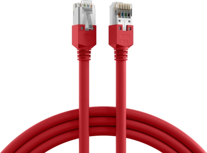 EFB Elektronik TM11 UC300 Patchkabel, Cat5e, F/UTP, RJ-45/RJ-45, 0.5m, rot
