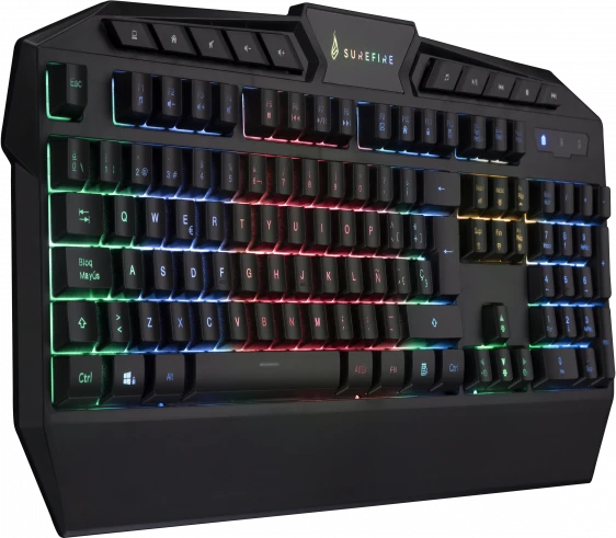 Verbatim SureFire KingPin RGB Gaming Keyboard, LEDs RGB, schwarz, USB, ES