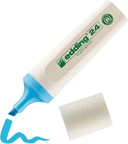 EDDING 24BL - Textmarker, umweltfreundlich, blau
