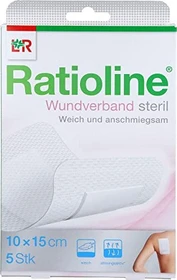 Lohmann & Rauscher Ratioline Wundverband steril, 10 x 15cm, 5 Stück