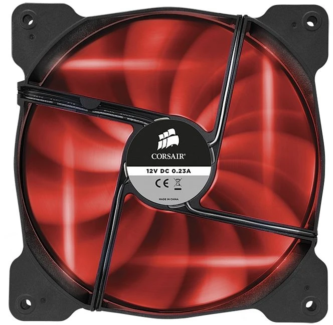 Corsair Air Series SP140 LED Red High Static Pressure, 140mm