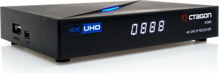 Octagon SX888 4K UHD IP Receiver mit WLAN-Stick